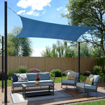 Coolaroo Ready to Hang DualShade 8-ft x 11-ft Santorini Shade sail, RETAIL: $49.98, FINAL PRICE: $27.99