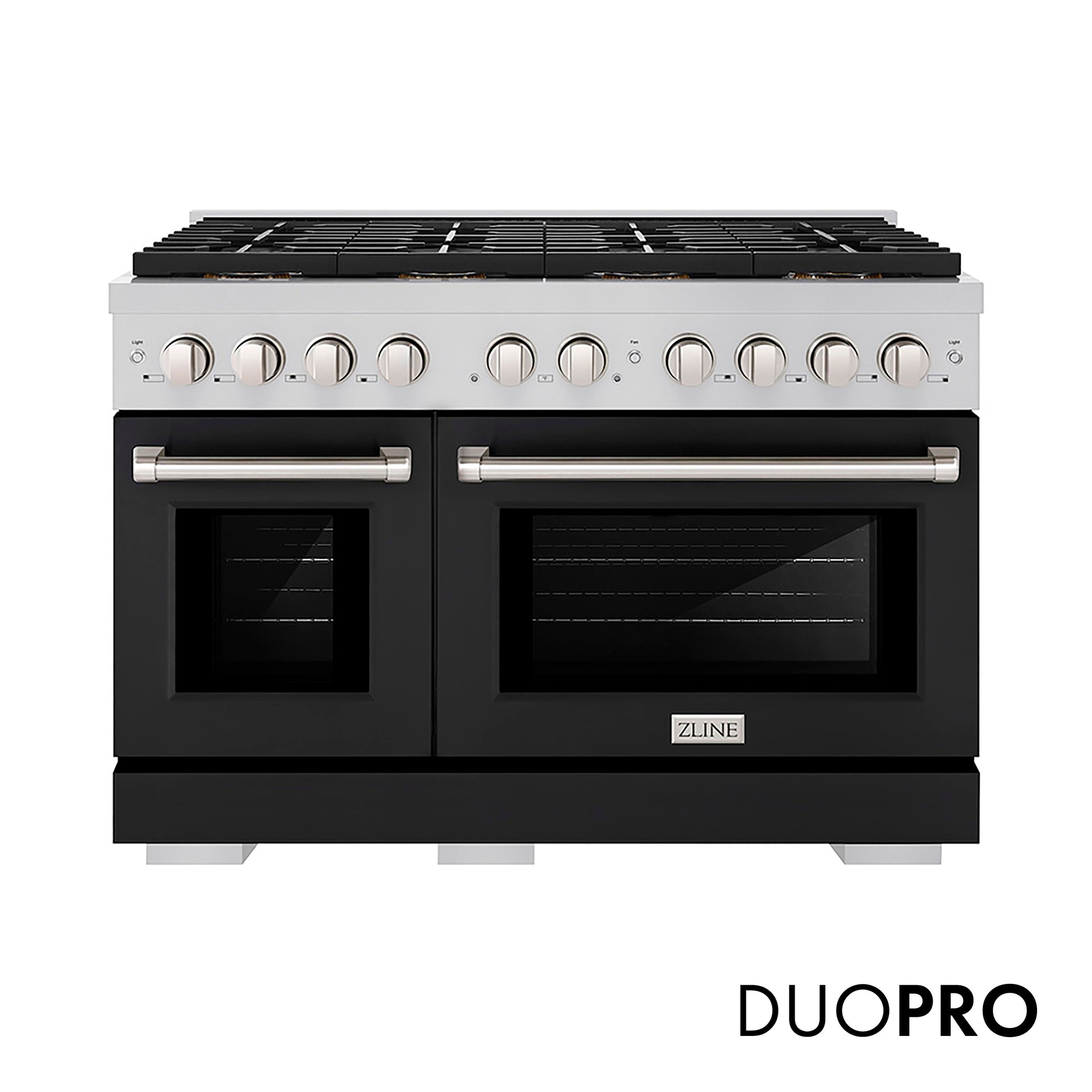 ZLINE KITCHEN & BATH Paramount 48-in 4.2-cu ft / 2.5-cu ft Convection Oven Freestanding Double Oven Dual Fuel Range ( Stainless Steel )