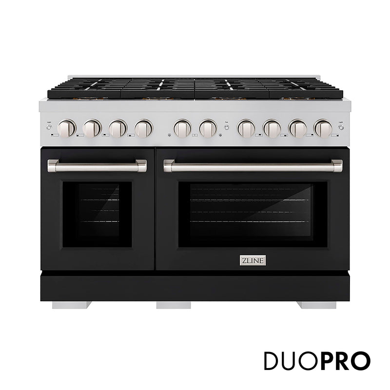 ZLINE KITCHEN & BATH Paramount 48-in 4.2-cu ft / 2.5-cu ft Convection Oven Freestanding Double Oven Dual Fuel Range ( Stainless Steel