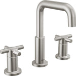 Delta Nicoli Two Handle Widespread Bathroom Faucet in Stainless Steel, 35894LF-SS, MRSP: $449, FINAL PRICE: $ + TAX