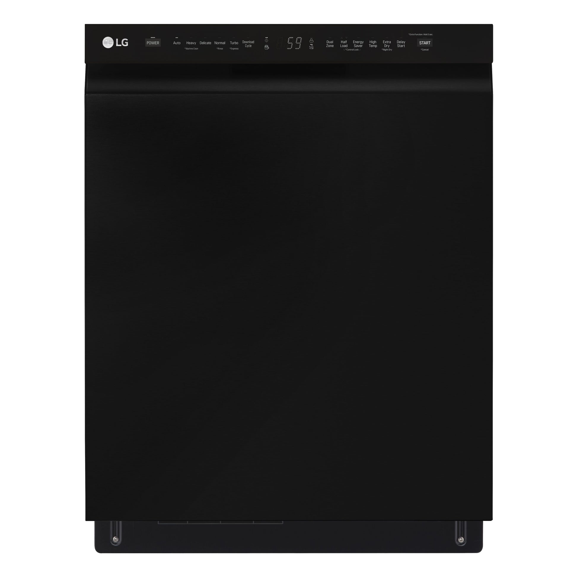 LG 24-in Front Control Built-in Dishwasher (Black) With Third Rack, QuadWash and Dynamic Dry , 48-Decibel
