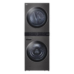 LG WashTower Electric Stacked Laundry Center with 4.5-cu ft Front load Washer and 7.4-cu ft Dryer ( Black Steel )