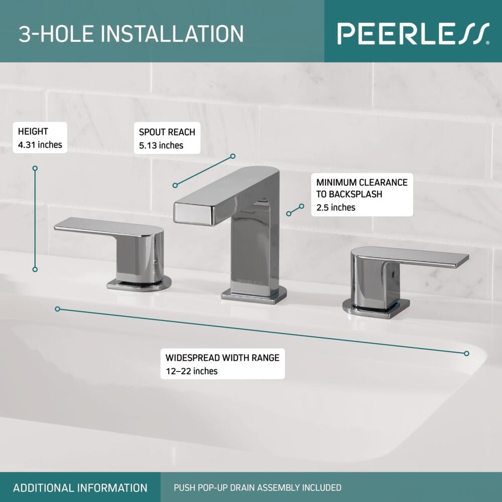 Xander Two Handle Widespread Bathroom Faucet