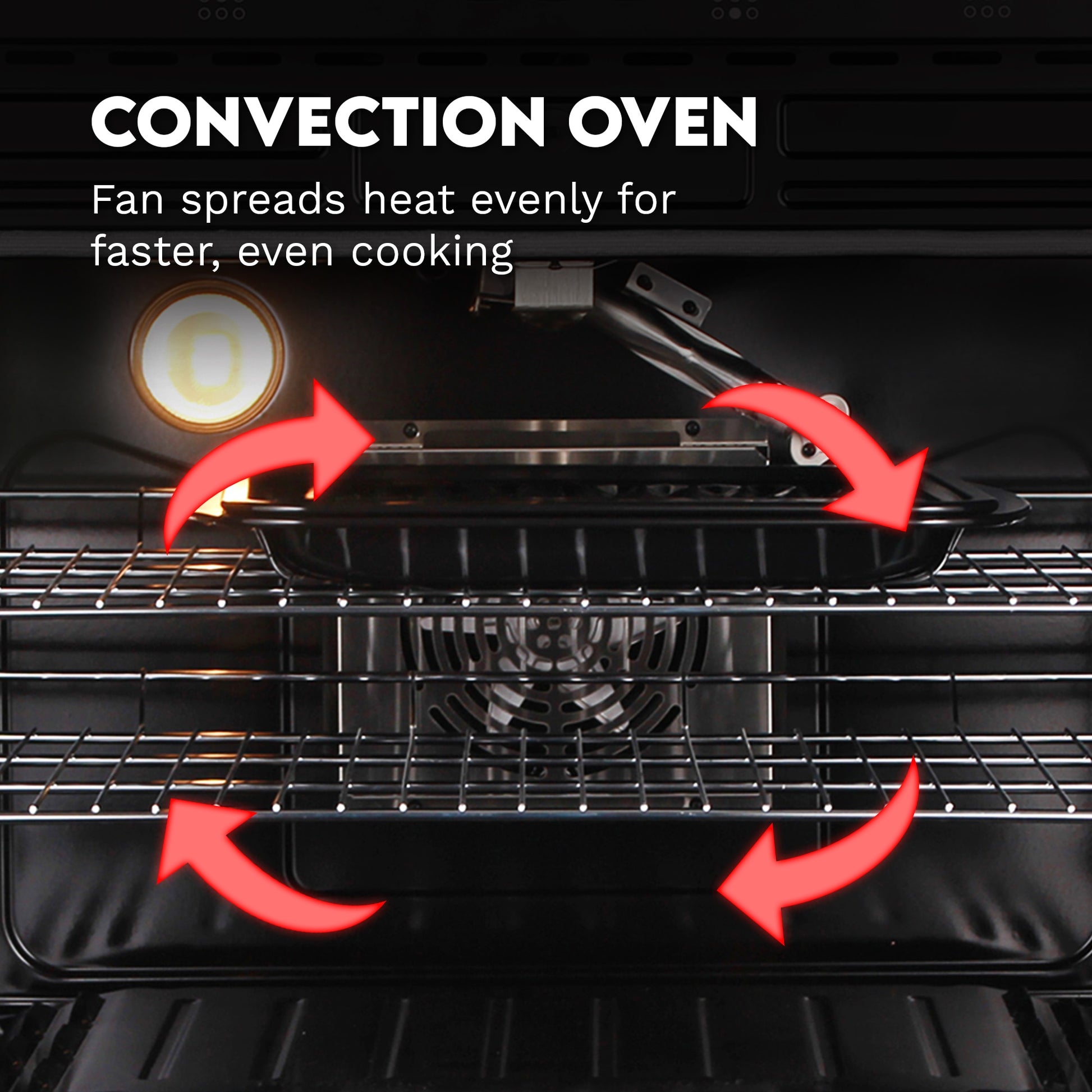 Cosmo COS-GRC366KB 36-in 6 burners 6.1-cu ft Convection Oven Slide-In Natural Gas Range ( Stainless Steel )