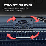 Cosmo Convection Oven Freestanding Double Oven Gas Range ( Stainless Steel )