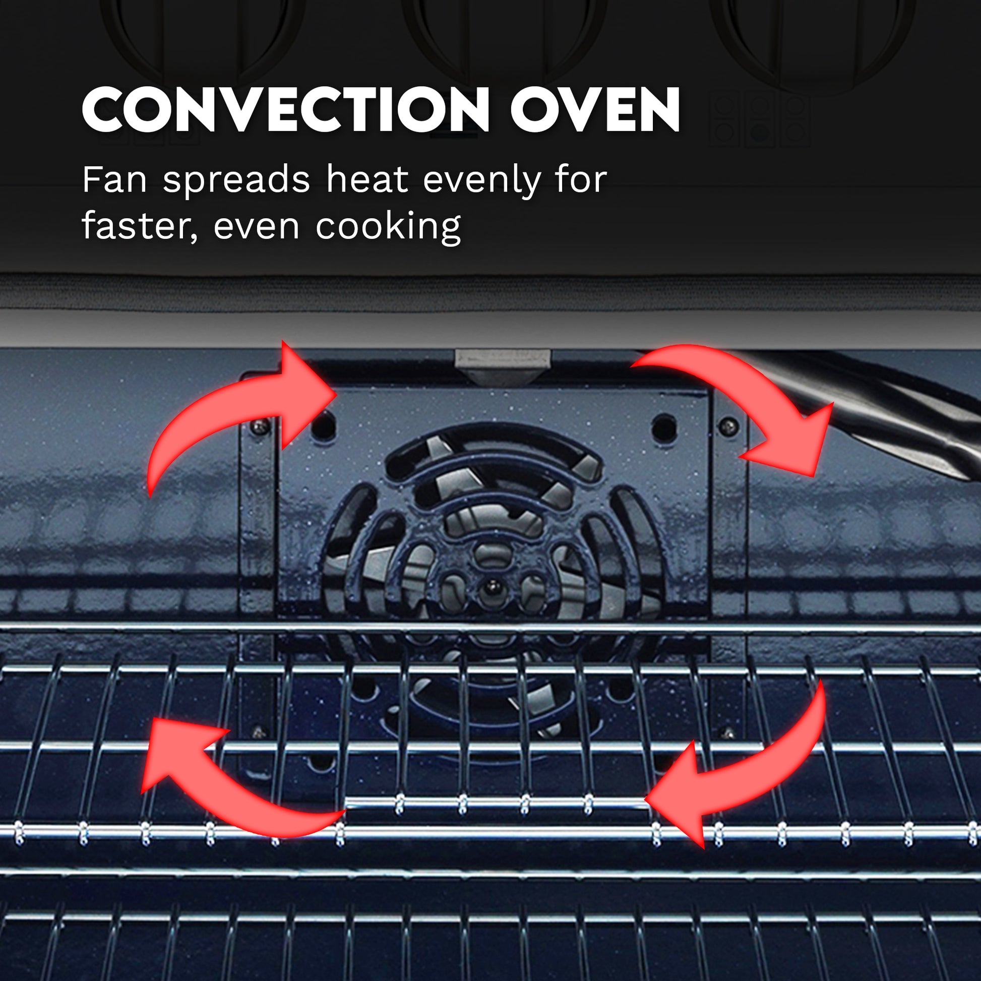 Cosmo Convection Oven Freestanding Double Oven Gas Range ( Stainless Steel )