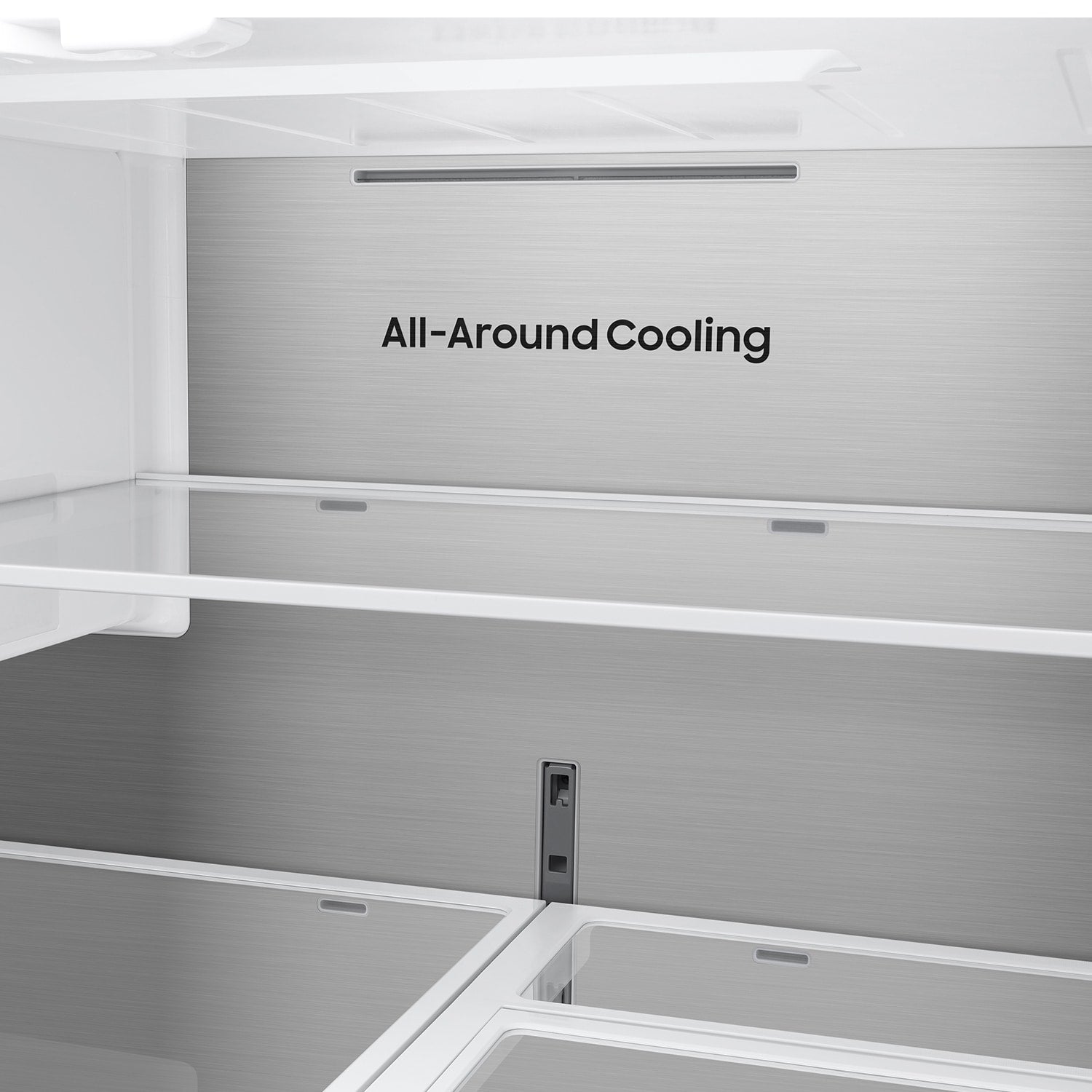Samsung Bespoke AI Counter-Depth AutoView Zero Clearance Fit 24-cu ft 36-in Wide French Door Refrigerator with Dual Ice Maker ( Fingerprint Resistant Stainless Steel ) ENERGY STAR Certified