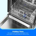 Midea 24-in Front Control Built-in Dishwasher ( Stainless Steel ) , 52-Decibel
