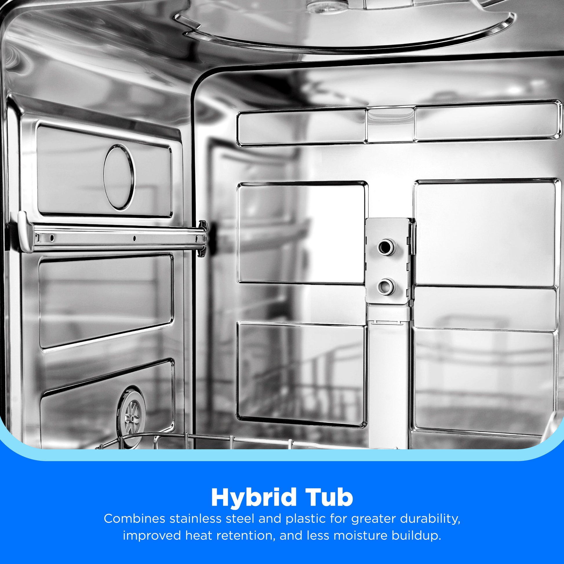 Midea 24-in Front Control Built-in Dishwasher ( Stainless Steel ) , 52-Decibel