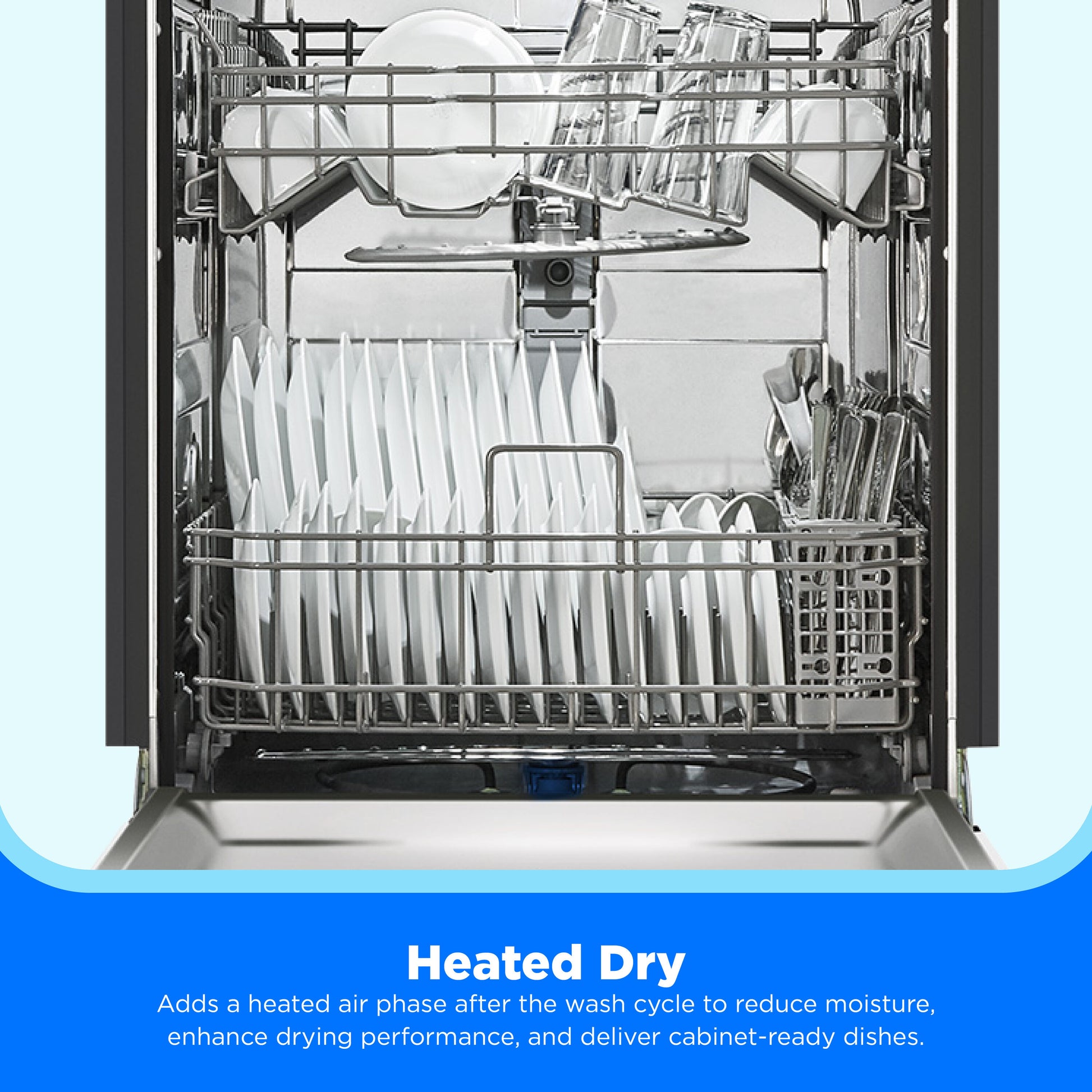 Midea 24-in Front Control Built-in Dishwasher ( Stainless Steel ) , 52-Decibel
