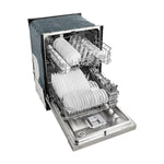 Midea 24-in Front Control Built-in Dishwasher ( Stainless Steel ) , 52-Decibel