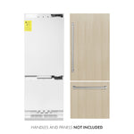 ZLINE KITCHEN & BATH Built-In 16.1-cu ft Counter-Depth 30-in Wide Built-In Bottom-Freezer Refrigerator with Ice Maker ( Custom Panel-Ready ) ENERGY STAR Certified