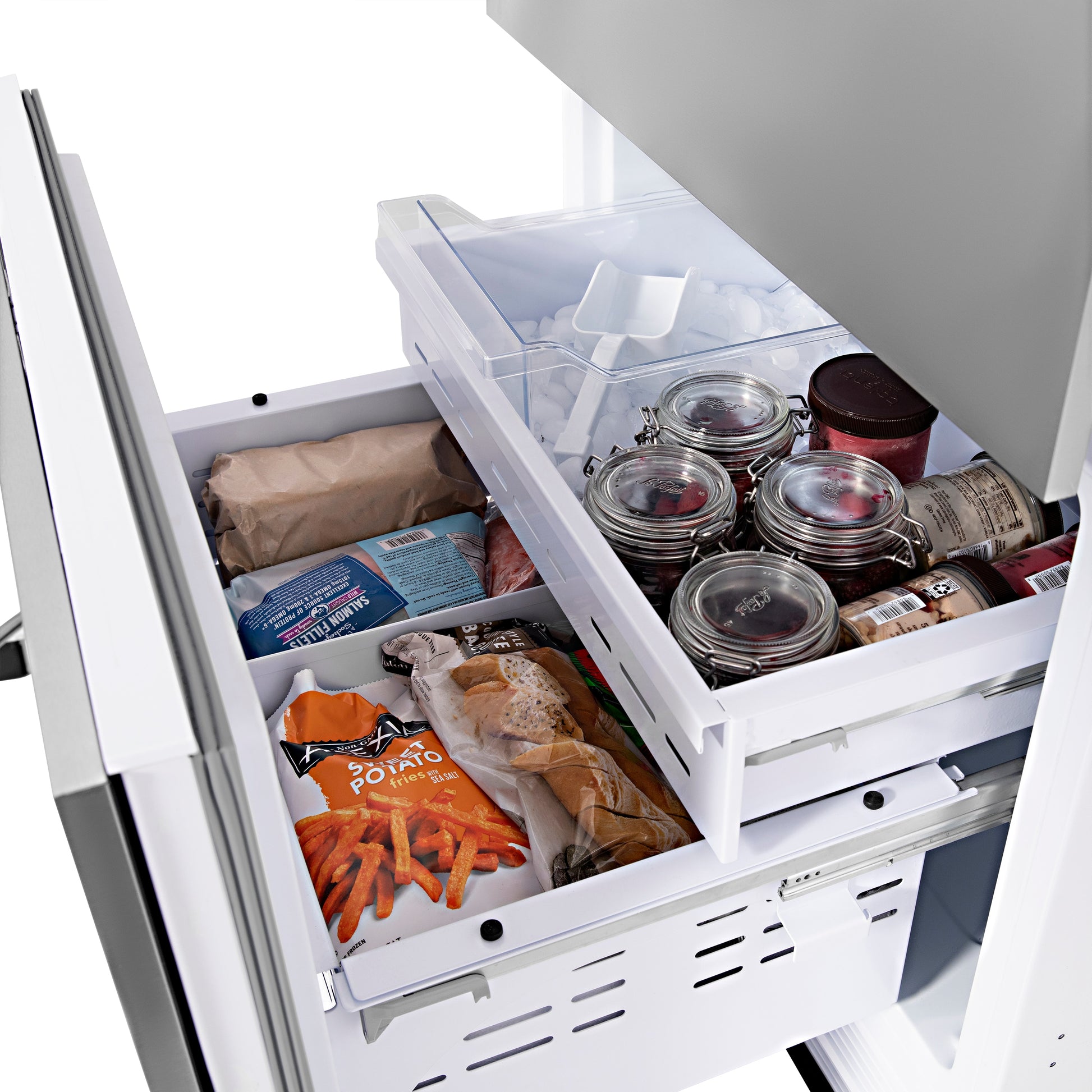 ZLINE KITCHEN & BATH Built-In 16.1-cu ft Counter-Depth 30-in Wide Built-In Bottom-Freezer Refrigerator with Ice Maker ( Custom Panel-Ready ) ENERGY STAR Certified