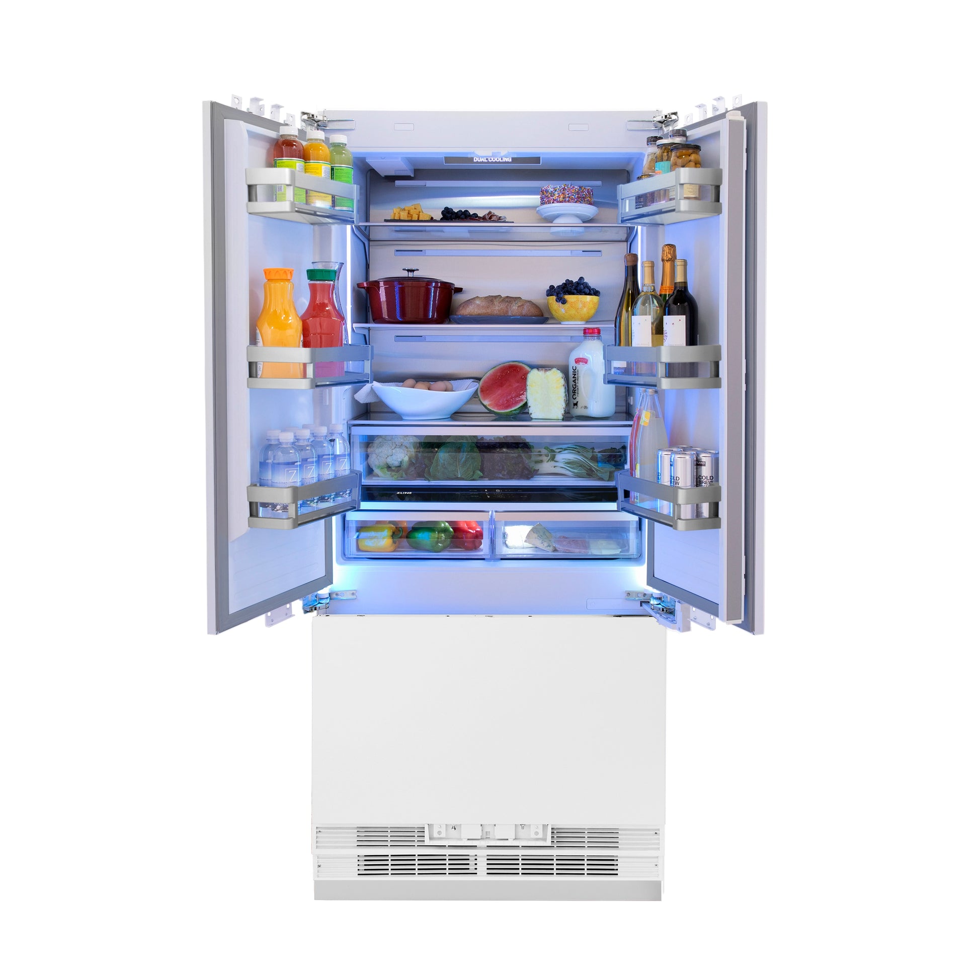 ZLINE KITCHEN & BATH Counter-Depth Built-In 19.6-cu ft 36-in Wide Built-In with Ice Maker ( Custom Panel-Ready ) ENERGY STAR Certified