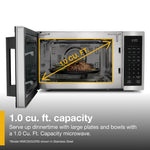 Whirlpool 1-cu ft 900 -Watt Air Fry Countertop Convection Microwave ( Black )
