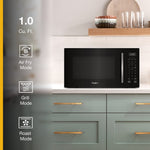 Whirlpool 1-cu ft 900 -Watt Air Fry Countertop Convection Microwave ( Black )