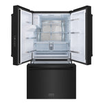 ZLINE KITCHEN & BATH Standard-Depth 28.9-cu ft 36-in Wide with Dual Ice Maker ( Black