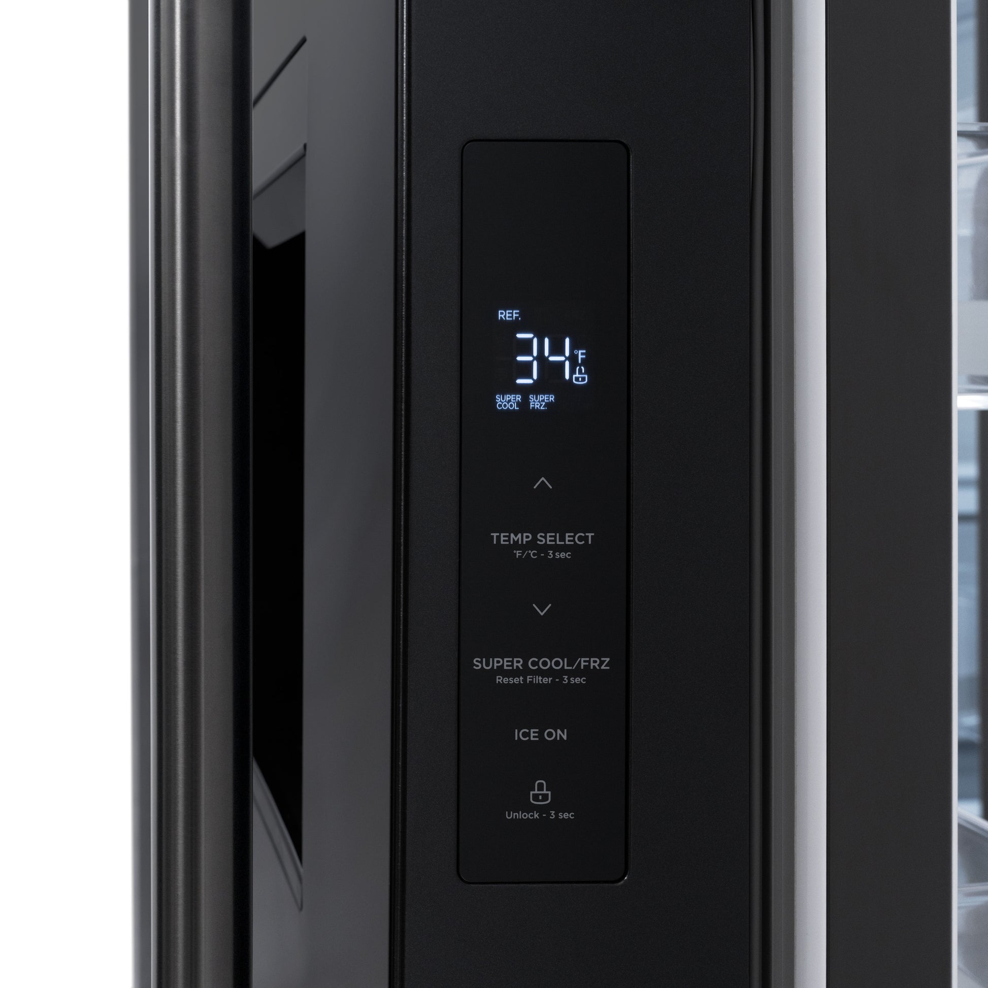 ZLINE KITCHEN & BATH Standard-Depth 28.9-cu ft 36-in Wide with Dual Ice Maker ( Black