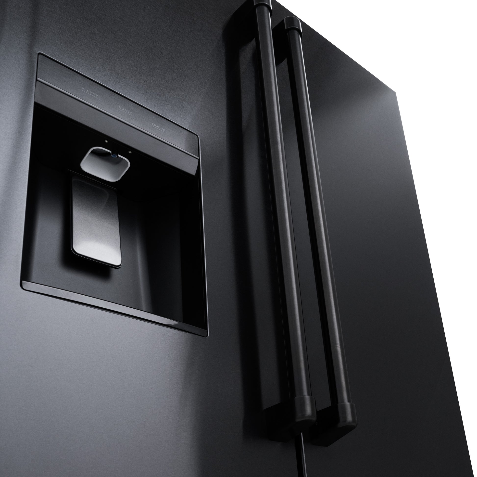 ZLINE KITCHEN & BATH Standard-Depth 28.9-cu ft 36-in Wide with Dual Ice Maker ( Black