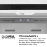 ZLINE KITCHEN & BATH Counter-Depth 22.5-cu ft 4 -Door 36-in Wide with Ice Maker (Fingerprint Resistant Stainless Steel)