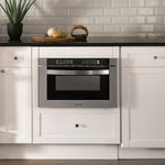 ZLINE KITCHEN & BATH 23.5-in 1.2-cu ft 1000 -Watt Microwave Drawer ( Stainless Steel, Modern Handle )