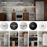 ZLINE KITCHEN & BATH Built-In 16.1-cu ft Counter-Depth 30-in Wide Built-In Bottom-Freezer Refrigerator with Ice Maker ( Custom Panel-Ready ) ENERGY STAR Certified