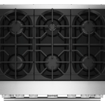 KitchenAid 36-in Standard 6 burners Air Fry Convection Oven Slide-In Dual Fuel Range ( Stainless Steel )