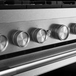 KitchenAid 36-in Standard 6 burners Air Fry Convection Oven Slide-In Dual Fuel Range ( Stainless Steel )