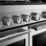 KitchenAid 48-in 6 burners 4.1-cu ft / 2.2-cu ft Air Fry Convection Oven Slide-In Double Oven Gas Range ( Stainless Steel )