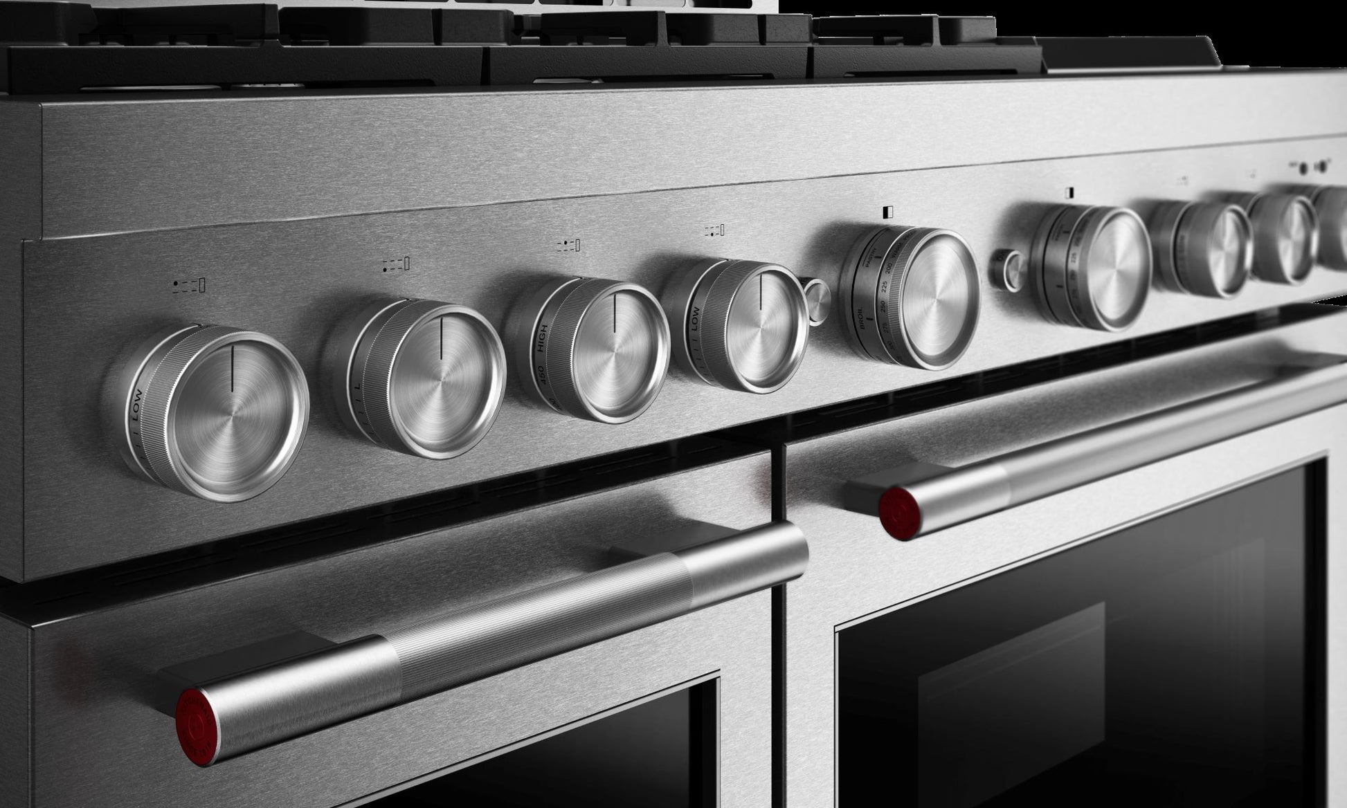 KitchenAid 48-in 6 burners 4.1-cu ft / 2.2-cu ft Air Fry Convection Oven Slide-In Double Oven Gas Range ( Stainless Steel )