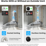 VIKIO 30-in Convertible 580-CFM Stainless Steel Wall-Mounted Range Hood, TD0775G-CC-i1 RP10-30 *JR2512, Retail: $329.99, FINAL PRICE: $179.99 + TAX