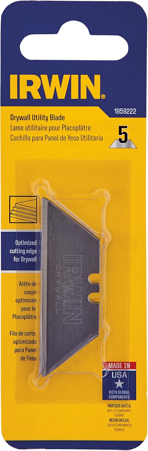 IRWIN 5-Pack Carbon Steel Drywall Replacement Blade