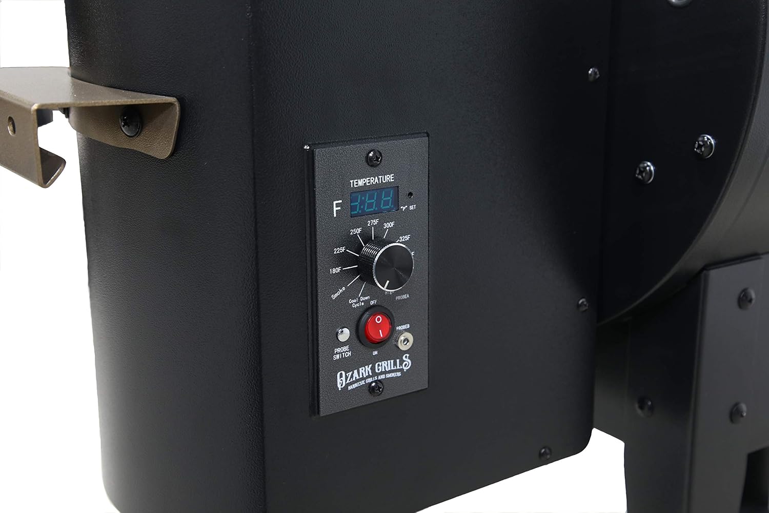 Ozark Grills Razorback Wood Pellet Grill a Smoker with Temperature Probe and 11 Pound Hopper