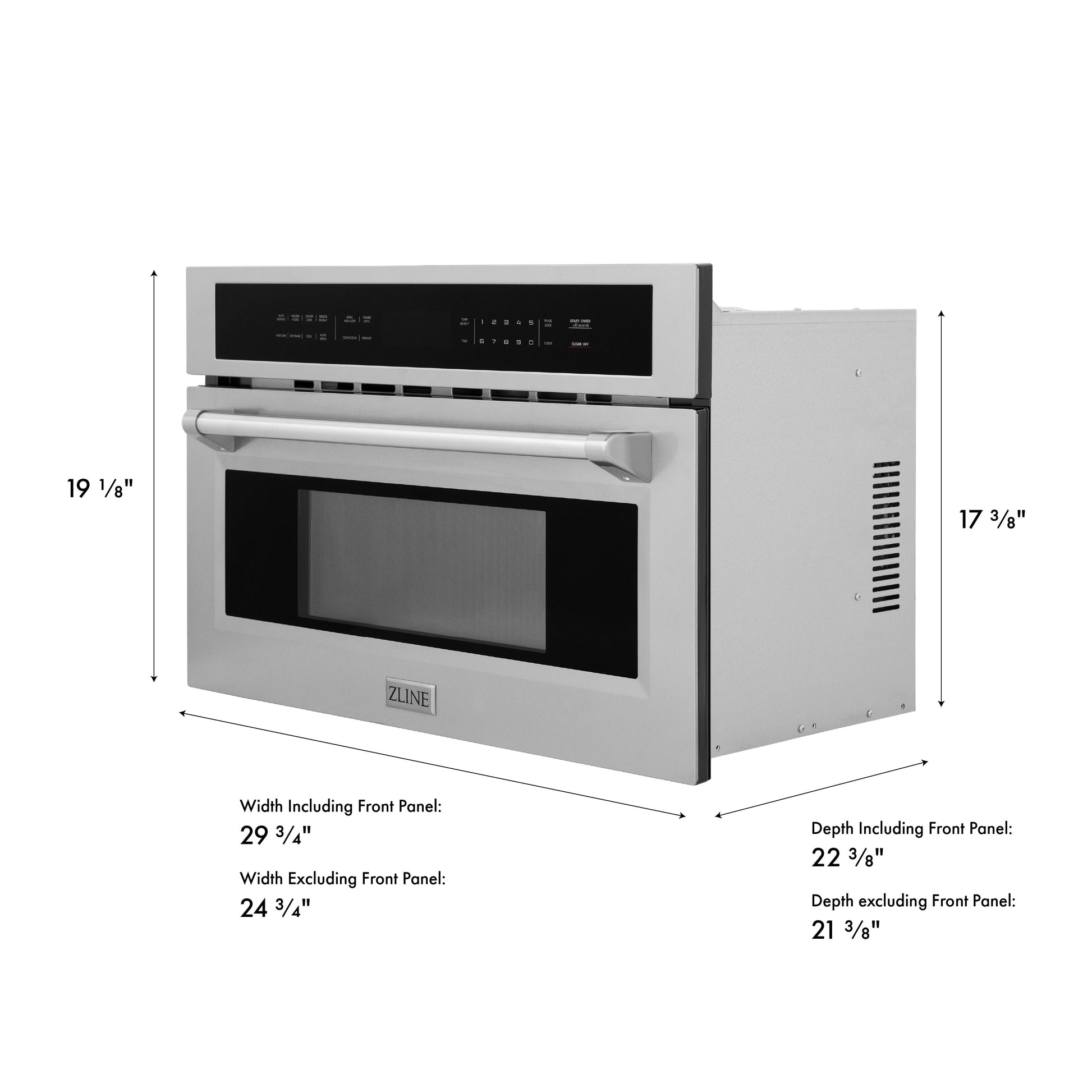 ZLINE KITCHEN & BATH 1.6-cu ft 1000 -Watt 29.75-in Built-In Microwave ( Stainless Steel )