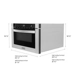 ZLINE KITCHEN & BATH 23.5-in 1.2-cu ft 1000 -Watt Microwave Drawer ( Stainless Steel, Modern Handle )
