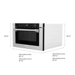 ZLINE KITCHEN & BATH 23.5-in 1.2-cu ft 1000 -Watt Microwave Drawer ( Satin Stainless Steel, Traditional Handle )