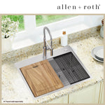 Alpine Reserve Drop-in 27-in x 22-in Stainless steel Single bowl 16 -Gauge Workstation Kitchen Sink