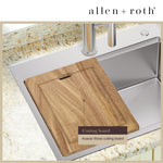 Alpine Reserve Drop-in 27-in x 22-in Stainless steel Single bowl 16 -Gauge Workstation Kitchen Sink
