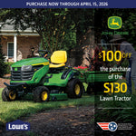 John Deere S130 42-in 22 -HP V-twin Gas Lawn tractor