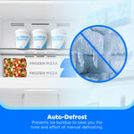 Midea Fingerprint Resistant 18.1-cu ft Standard-Depth 30-in Wide Top-Freezer Refrigerator ( Stainless Steel ) Garage Ready ENERGY STAR Certified