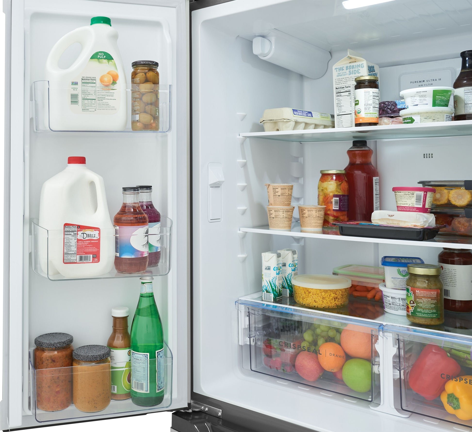 Frigidaire Counter-Depth 19.9-cu ft 35-in Wide French Door Refrigerator with Ice Maker ( Stainless Steel ) ENERGY STAR Certified