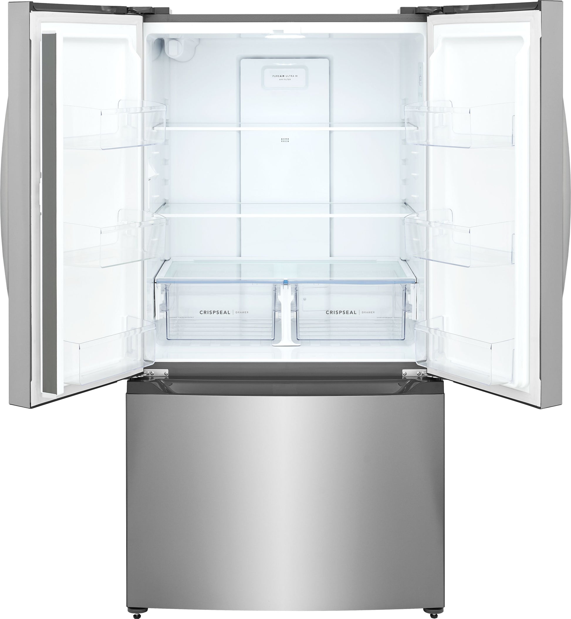Frigidaire Counter-Depth 19.9-cu ft 35-in Wide French Door Refrigerator with Ice Maker ( Stainless Steel ) ENERGY STAR Certified