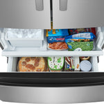Frigidaire Counter-Depth 19.9-cu ft 35-in Wide French Door Refrigerator with Ice Maker ( Stainless Steel ) ENERGY STAR Certified