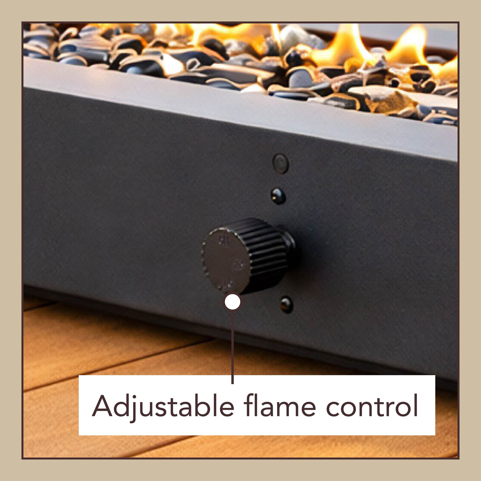 Alpine Reserve 28-in W 40000 Maximum BTUs Steel Rectangle Portable Liquid propane Fire pit