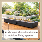 Alpine Reserve 28-in W 40000 Maximum BTUs Steel Rectangle Portable Liquid propane Fire pit