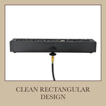 Alpine Reserve 28-in W 40000 Maximum BTUs Steel Rectangle Portable Liquid propane Fire pit