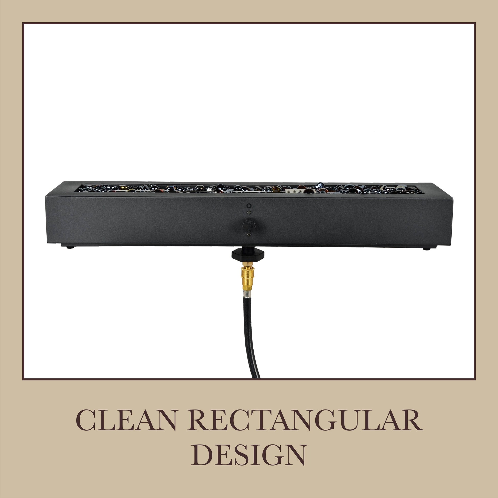 Alpine Reserve 28-in W 40000 Maximum BTUs Steel Rectangle Portable Liquid propane Fire pit