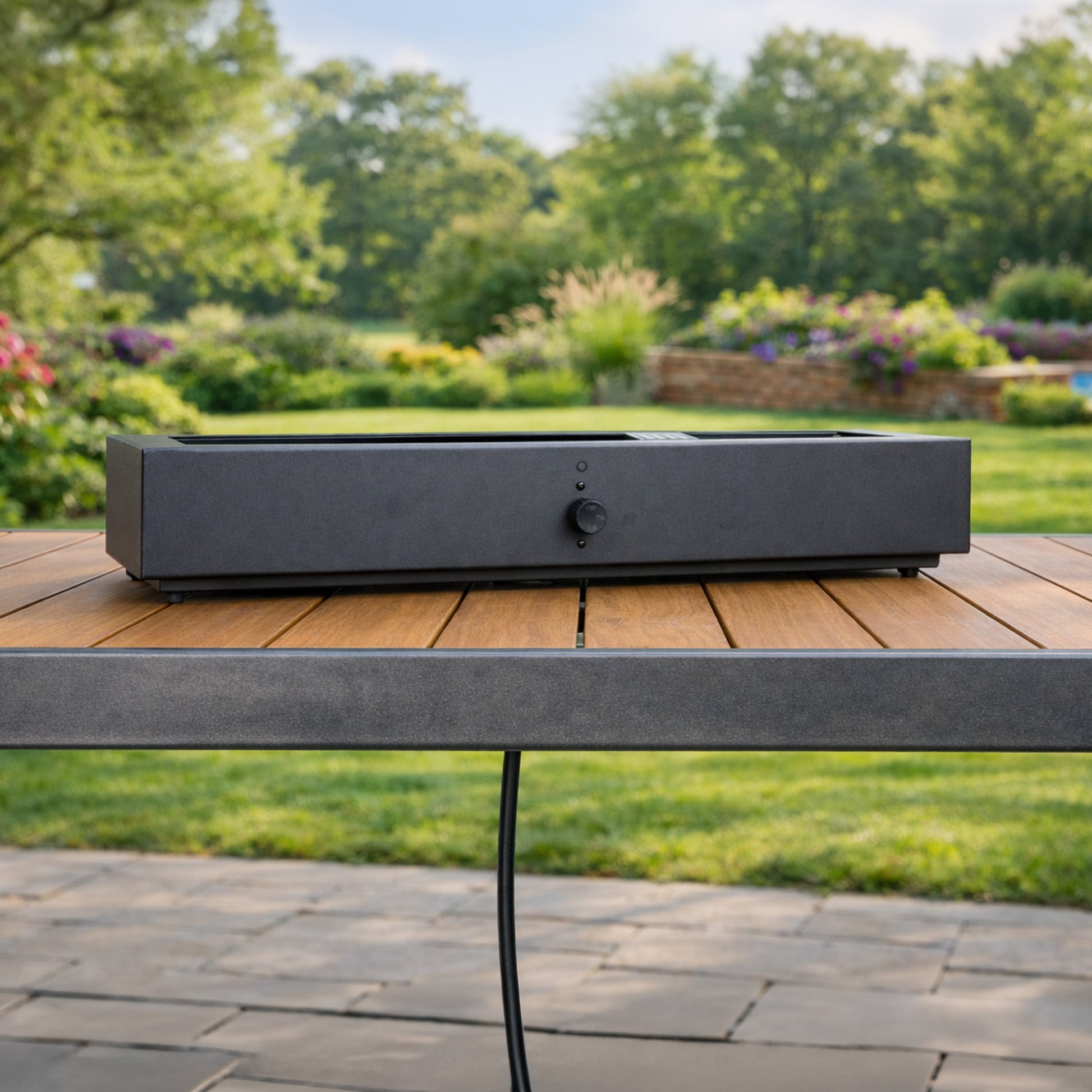 Alpine Reserve 28-in W 40000 Maximum BTUs Steel Rectangle Portable Liquid propane Fire pit