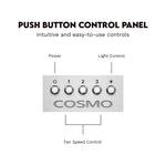 Cosmo 36 inch Ducted 380-CFM Stainless Steel Insert Under Cabinet Range Hood