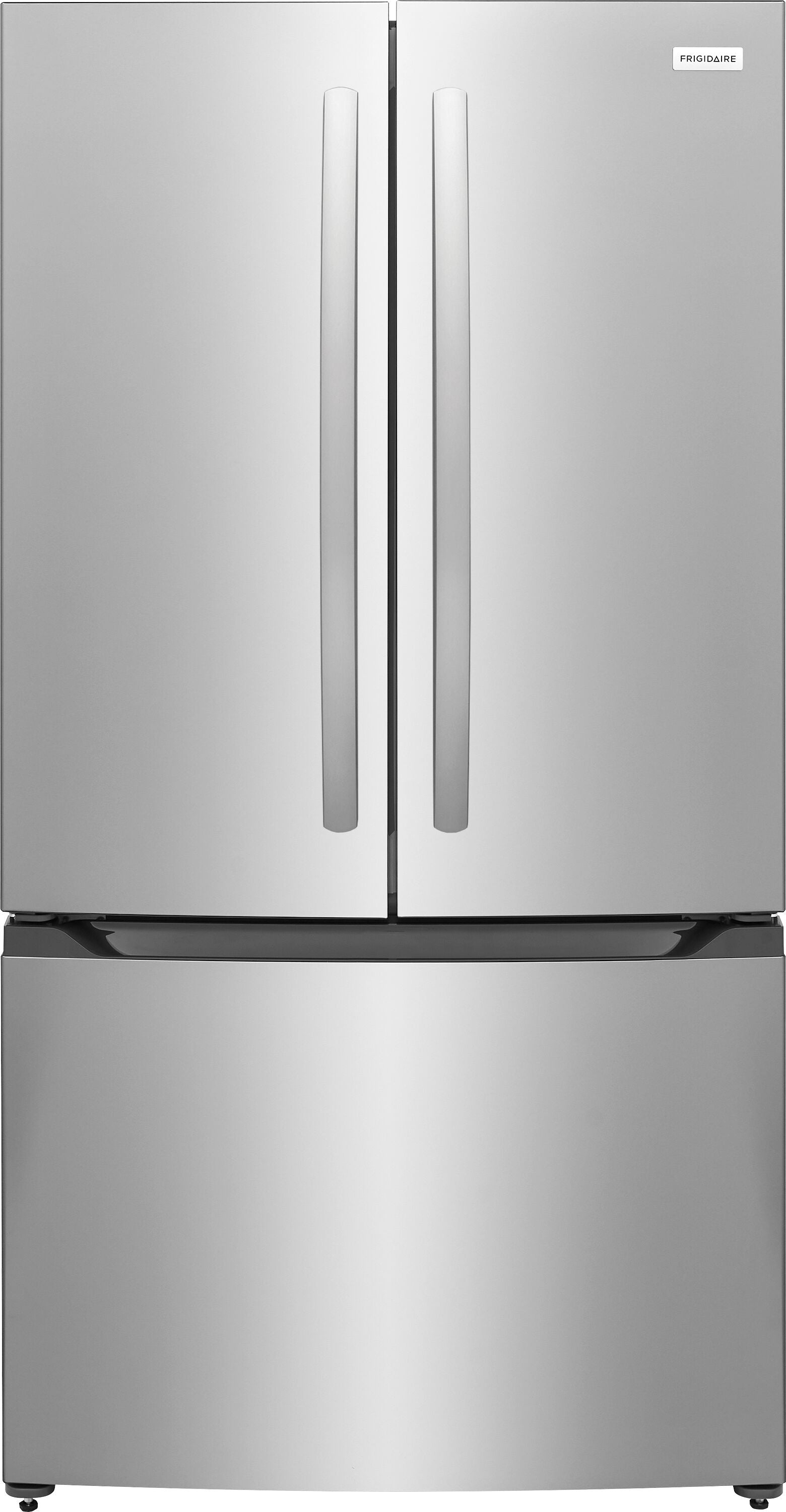 Frigidaire Counter-Depth 19.9-cu ft 35-in Wide French Door Refrigerator with Ice Maker ( Stainless Steel ) ENERGY STAR Certified